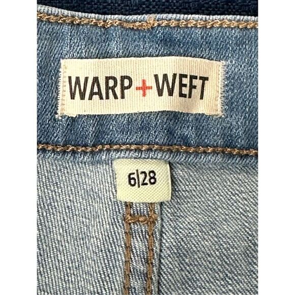 Warp + Weft Women’s Bermuda Blue Jean Shorts Size 6/28 - Picture 8 of 10